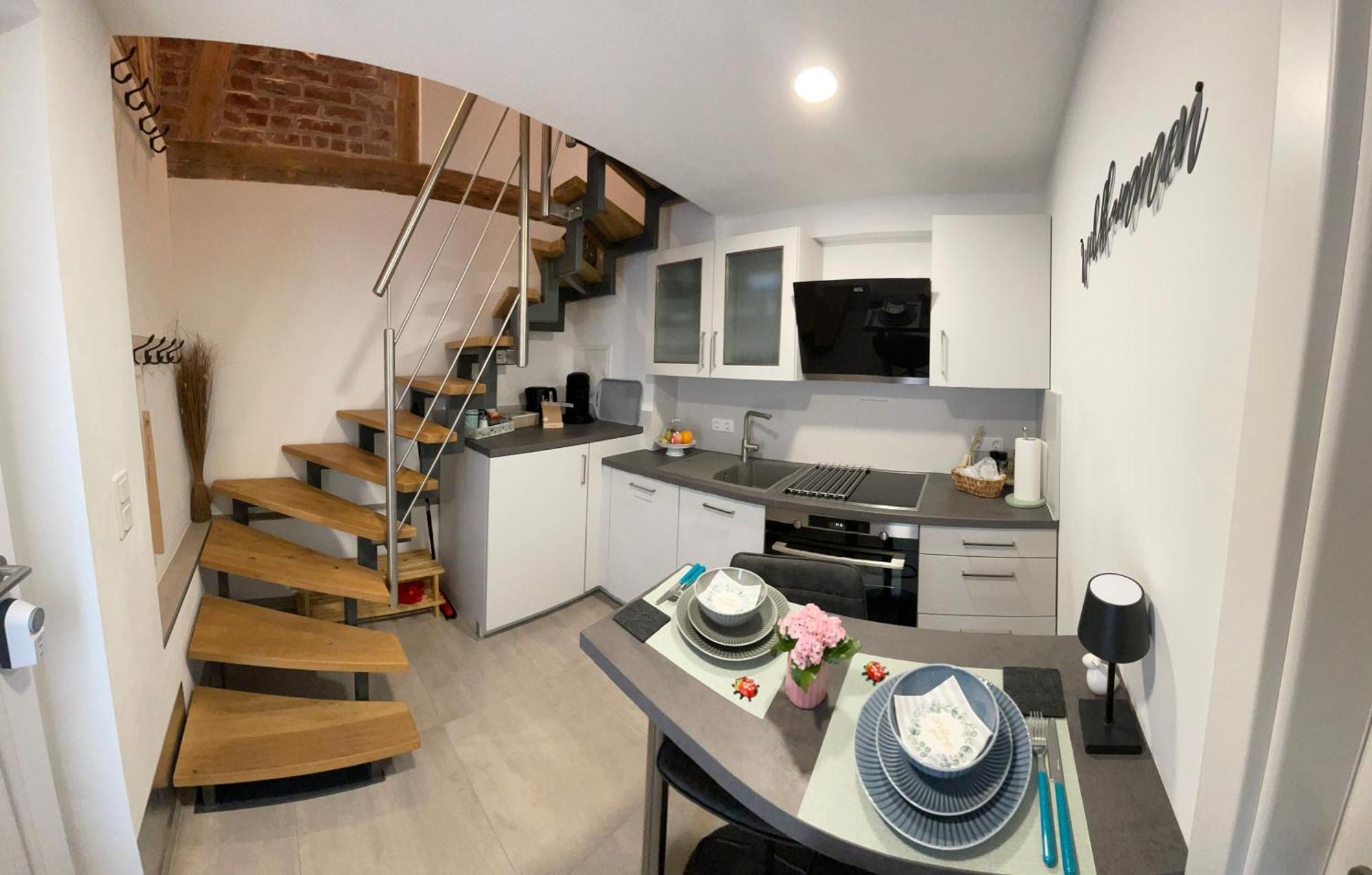 Charmantes Luxus Maisonette- Apartement バート・ヘルスフェルト エクステリア 写真